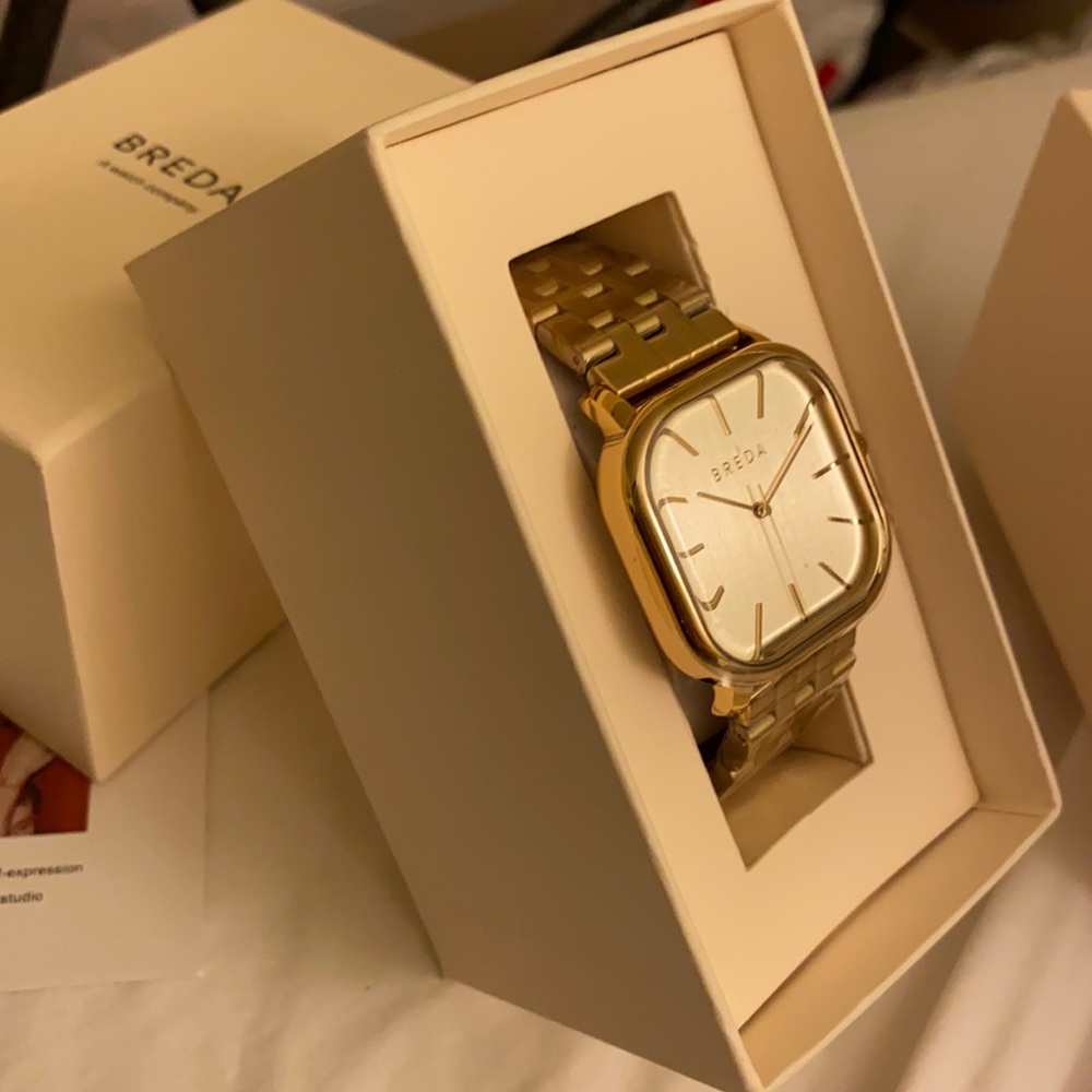 Breda Viseer metal watch